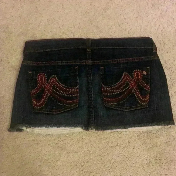 DKNY Jean stretch mini skirt 5 NWOT - Picture 2 of 3